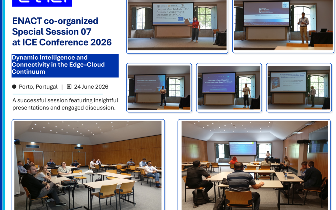 ENACT Co-organized Special Session on Dynamic Intelligence and Connectivity at ICE Conference 2026